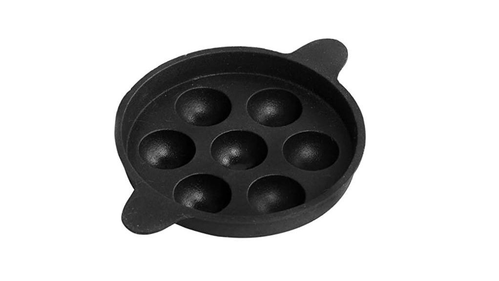 Cast Iron Paniyaram Pan/Paniyarakkal/Unniyappam Chatty/Paddu Maker